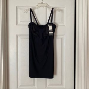 NWT GirlPower Cupid Intimates Black Dress Shapewear Adjustablw Removable Straps